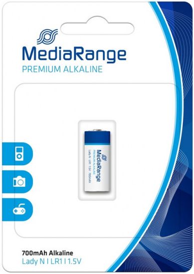 Image of Mediarange battery LR1 Alkaline 1.5 Volt (N) (IT14782)